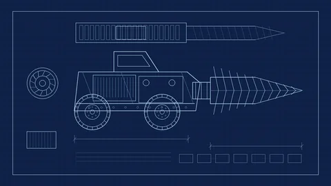 Imaginary tunnelling-machine blueprint