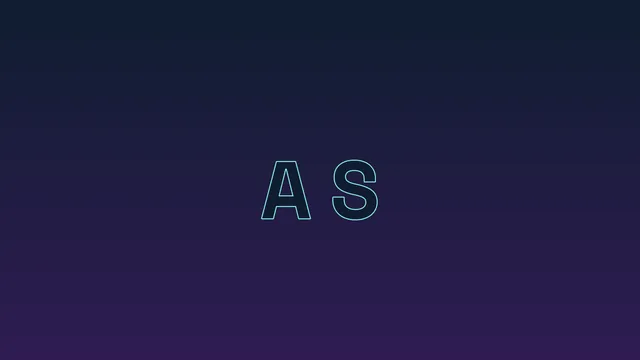 Neon A S outline