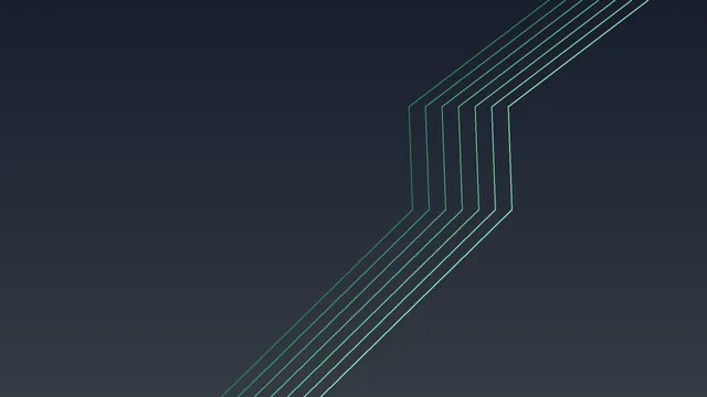 Pale green angular paths