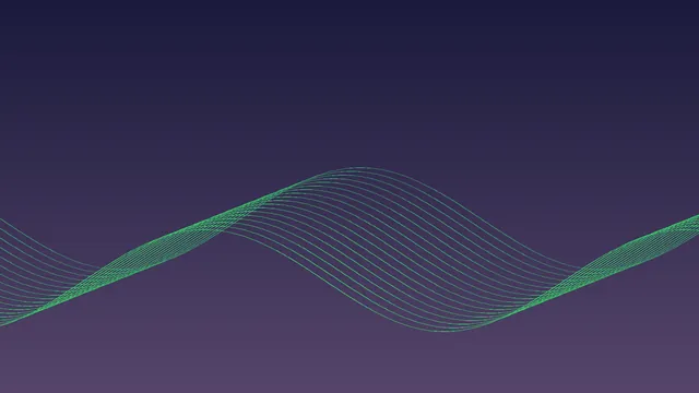 Faint green wave lines on navy and purple