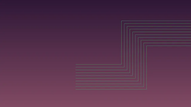 Green stepped line pattern