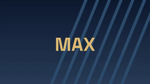 Sporty MAX and angled stripes