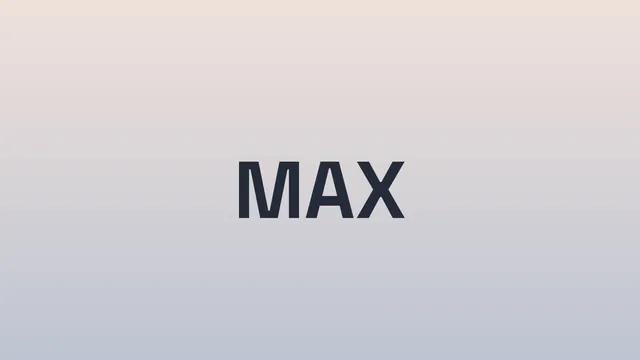 Minimal MAX on pale grey