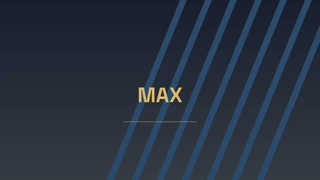 Small MAX with angled stripes