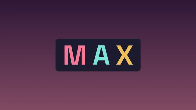 Pink, cyan and gold MAX on a plum field