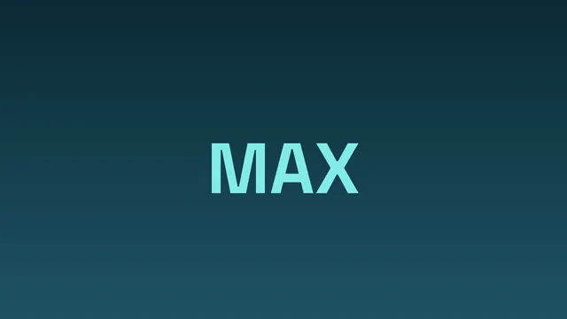 Cyan MAX on dark teal