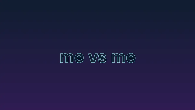 Neon me vs me