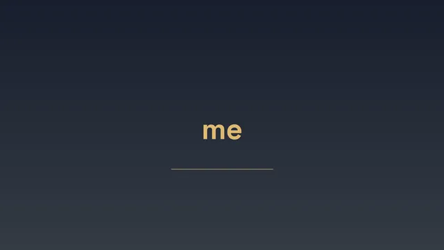 Small me with a gold line below