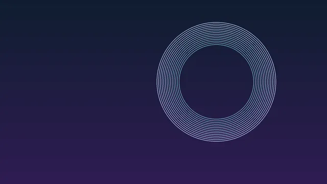 Thin pale-blue rings on navy and violet