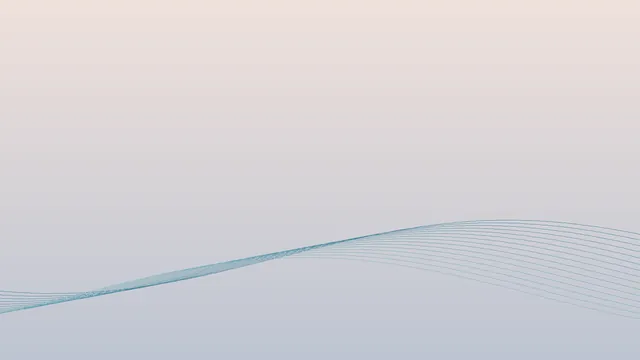 Pale grey and cream field with low blue waves