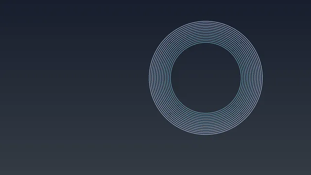 Thin pale-blue rings on slate