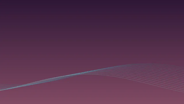 Plum-to-rose field with low blue waves