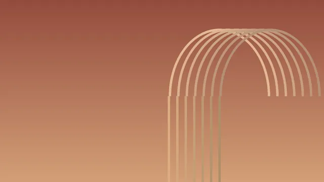 Warm terracotta arches