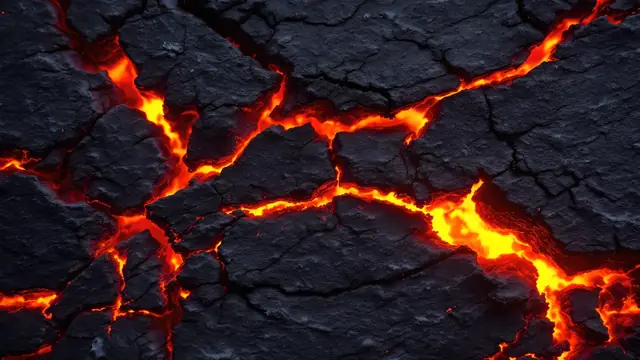Charred black wood with a faint ember glow in the cracks