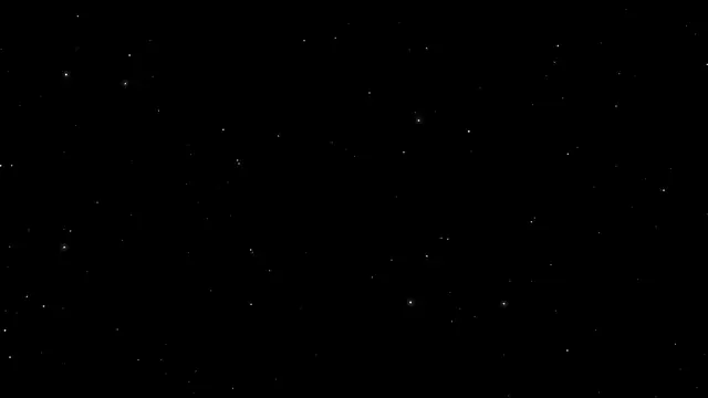 A few faint stars on a pure black background